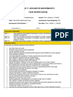 Year 11 Advanced Mathematics Assessment 2022