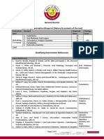 General Dentist Qualifying Examination Blueprint (Nature & Contents of The Test)