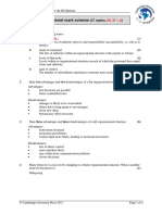 Chapter 11: Worksheet Mark Scheme: 1 A Delegation