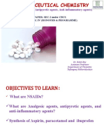 PHARMACEUTICAL CHEMISTRY (Analgesics Agents, Antipyretic Agents, Anti-Inflammatory Agents)