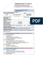 Copia de Informe de Evaluación Psicoeducativa Ejemplo