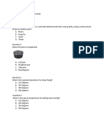 Dry Method of Cooking Worksheet