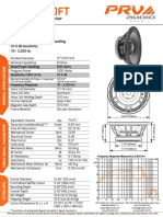 PRV Audio 12MB1000FT Datasheet