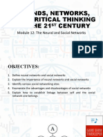 Trends Module 12: The Neural and Social Networks