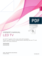 Led TV: Owner'S Manual