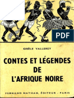 Contes Et Légendes de Lafrique Noire by Vallerey Gisèle