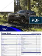 Ficha Tecnica Ford Bronco Sport 2023