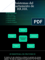 Tema - Los Subsistemas Del Departamento de RRHH