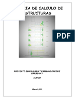 Memoria de Calculo Parque Paraguay