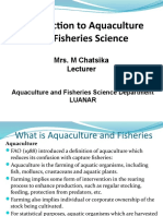 1 - Introduction To Aquaculture and Fisheries DS