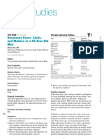 Case Studies: Recurrent Fever, Chills, and Malaise in A 53-Year-Old Man