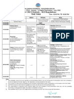 (For New CBCS Students - R19 Regulations) : Time Table