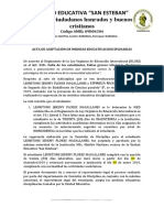 Acta de Aceptaciòn de Medidas Educativas Disciplinarias