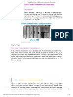100% Stator Earth Fault Protection of Generator - Electrical4u