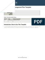 It Level 2 Project Management Plan Template