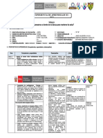 Experiencia de Aprendizaje 5° Del 2022