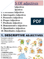 Types of Adjectives by WARISHA AHMAD