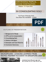 Understanding Tropical Ground Investigation: Cptu in Consolidating Soils