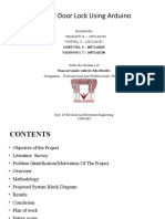 Password Door Lock Using Arduino: SHARATH. B - 18071A02B1 VINITHA. S - 18071A02B2