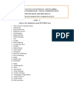 Question Bank Sem IMC 2019-2020