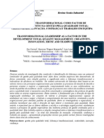 A Liderança Transformacional Como Factor de