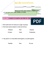 Arrastra El Conector Que Falta en Cada Frase