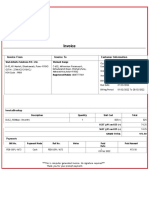 Invoice: Invoice From Invoice To Customer Information