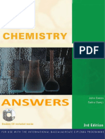 Chemistry Answers John Green and Sadru Damji Third Edition Ibid 2008