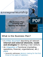 The Business Plan: Creating and Starting The Venture: Hisrich Peters Shepherd