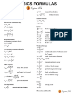 Physics Formulas