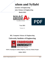 Curriculum and Syllabi: University Institute of Engineering