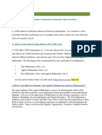 Cape - Faq: Caribbean Advanced Proficiency Examination Frequently Asked Questions Q: What Is CAPE?