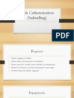 Male Catheterization (Indwelling)