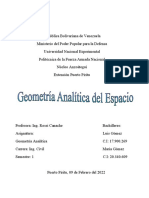 Geometría Analítica Del Espacio