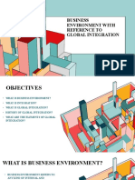 Business Environment With Reference To Global Integration