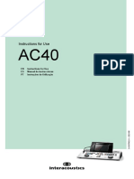 AC40 Instructions Use