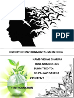 History of Environmentalism in India