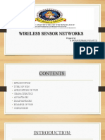 Wireless Sensor Networks: Prepared By: B.PAVAN KUMAR (193J1A0523)