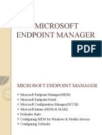 Microsoft End-Point Manager