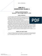 Asme b31 3 Interpretations Volume 21