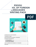 Wri - Pack - Paragraph Org. & Topic Sentence