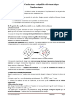 Chapitre 5: Conducteurs en Équilibre Électrostatique Condensateurs