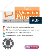 Basic Lithuanian Phrases