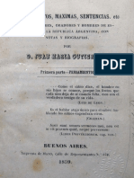 Pensamientos, Maximas, Sentencias de Escritores - Juan Maria Gutierrez