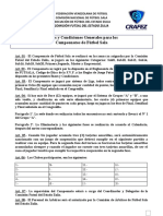 Bases y Condiciones Generales Campeonatos Comisión Futsal Estado Zulia