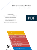 Gagné's Nine Events of Instruction