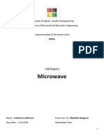 Microwave: LAB Report