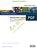 EN 12350-11 (2010) Testing Fresh Concrete - Self-Compacting Concrete - Sieve Segregation Test