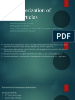 Characterization of Nanoparticles