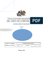 Evaluación Diagnóstica Segundo - Se Comunica 2022 V°b°